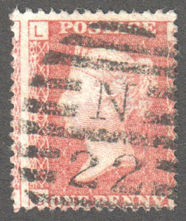 Great Britain Scott 33 Used Plate 202 - GL - Click Image to Close
